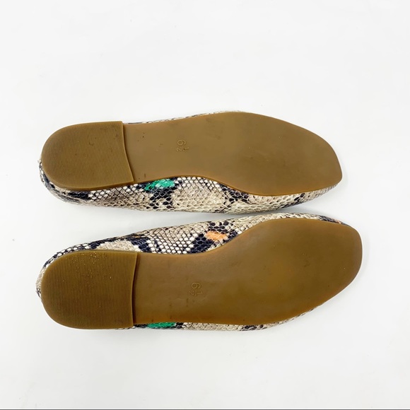 Madewell | Cory Faux Multicolor Snakeskin Leather Flats 6.5 - Picture 8 of 9